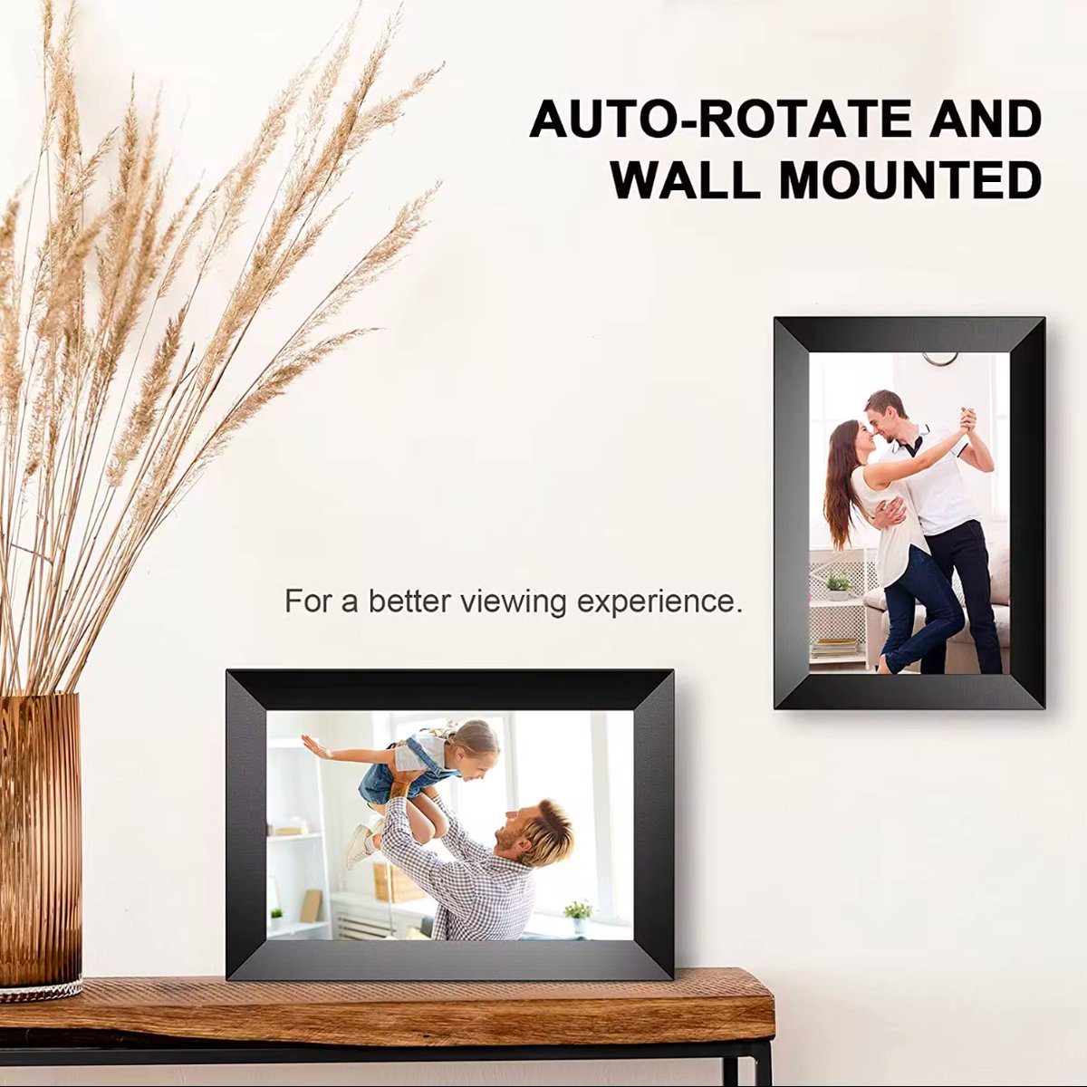Digitale fotolijst 10 inch – Wifi fotokader met Frameo app